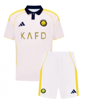Billige Fotballdrakt Al-Nassr Replika Tredjedraktsett Barn 2025-26 Kortermet (med bukser)